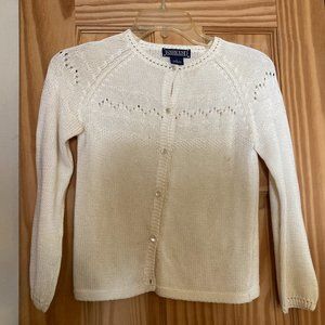 Vintage Childs Lands End Knitted Cardigan, Size L